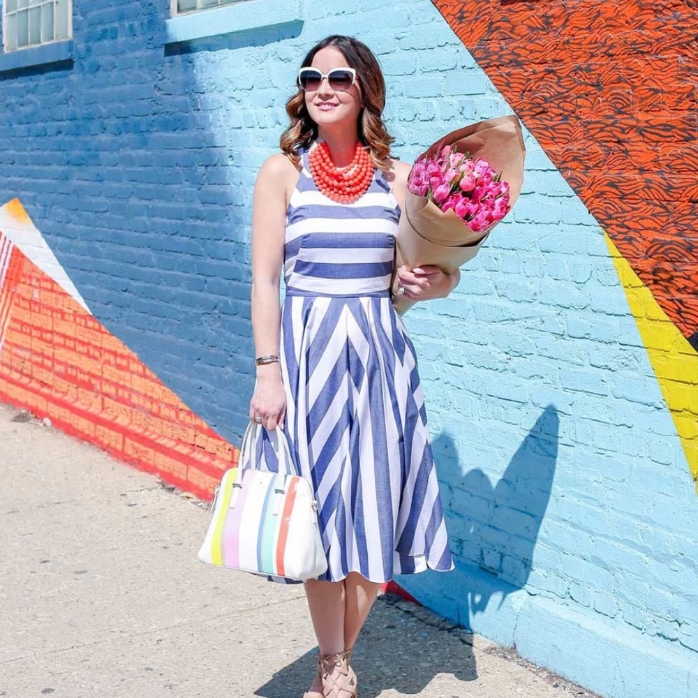 Eliza J stripped dress